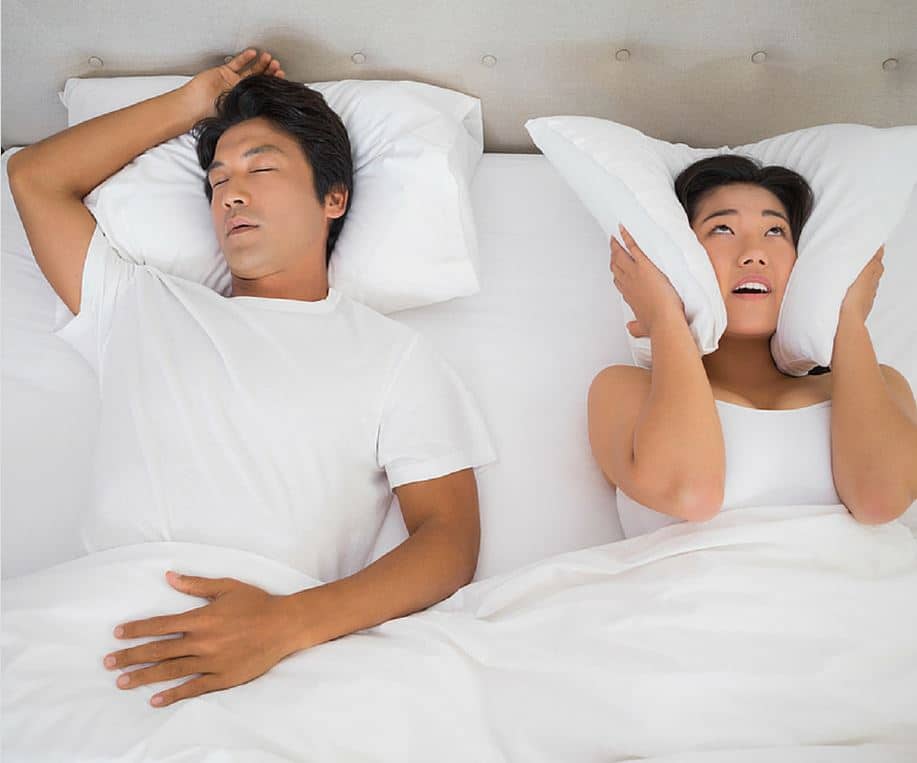women annoying with husbands snoring